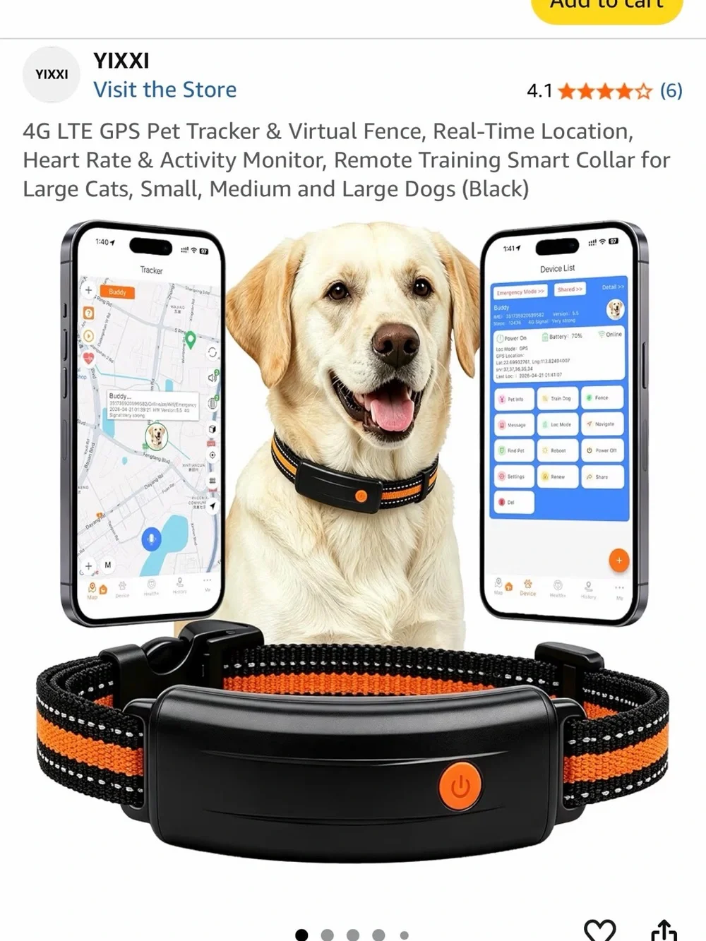 4G LTE GPS Pet Tracker & Virtual Fence